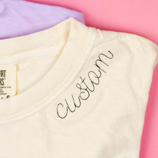 Embroidered Collar T-Shirt